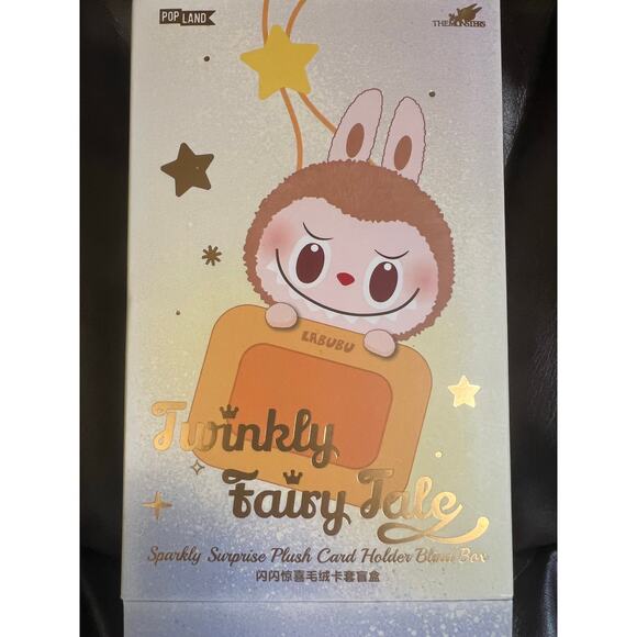 The Monsters Labubu Twinkly Fairy Tale Sparkly Surprise Card Holder OAK BROWN - Picture 2 of 2